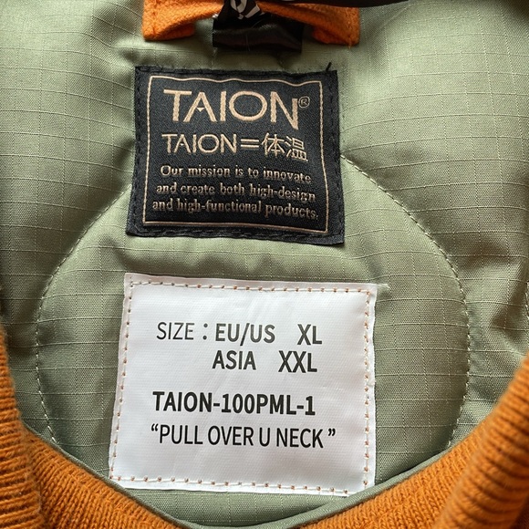 NWT TAION MILITARY PULL OVER ORANGE XXL - Picture 4 of 8